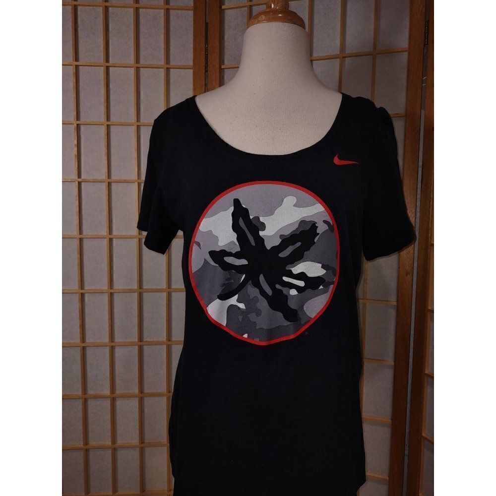 Nike Tee Lg Black Ohio State Buckeye Leaf Camo T-Shirt - Picture 8 of 14